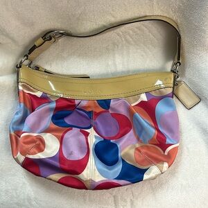 Coach pleated Scarf Sateen shoulder bag